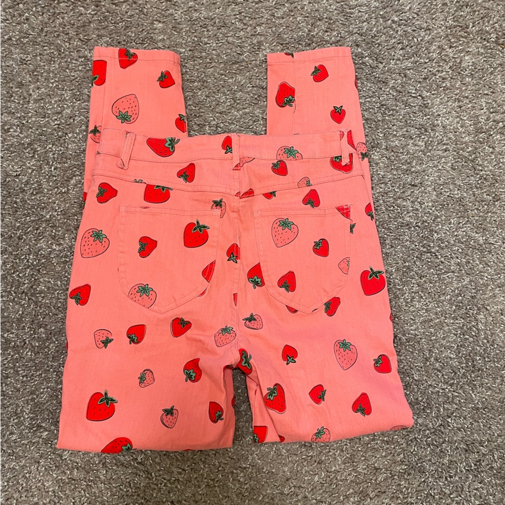 ModCloth strawberry jeans - Picture 2 of 4